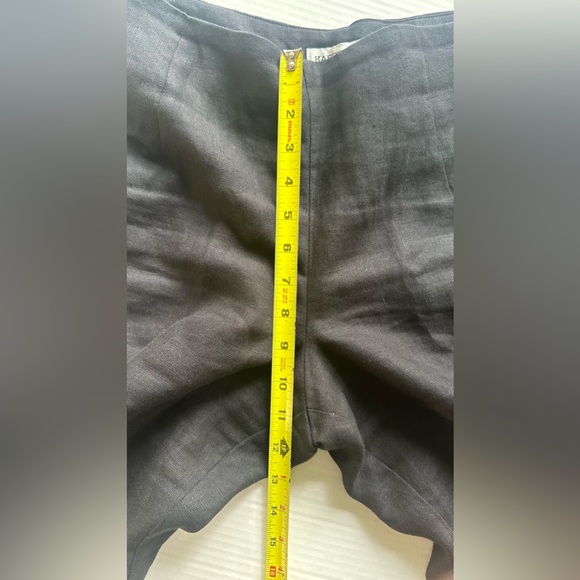 Linen 100% Women’s Pants Size 10 High-Rise Lined Karen Warren - Picture 5 of 7